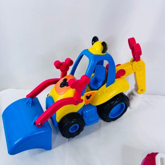 Disney Mickey Mouska-Dozer Construction Truck & Car w/ Figures lot